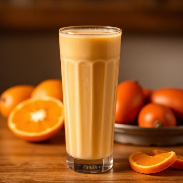 Batida de zapote con leche