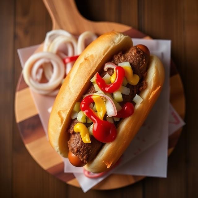 Hot dog de res