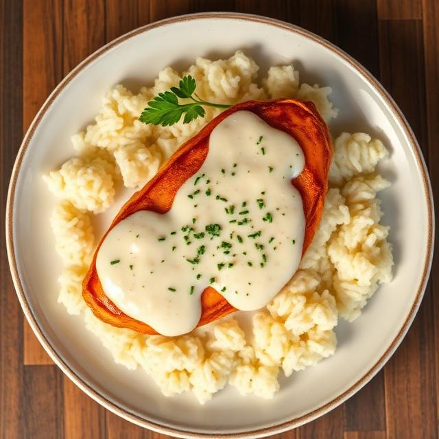 Pechuga de pollo a la crema