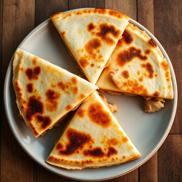 Quesadilla de pollo o res