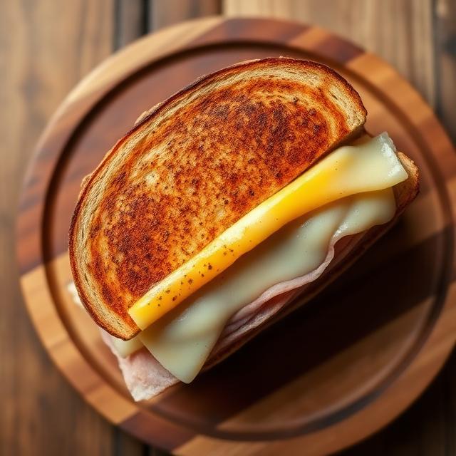 Sándwich jamón y queso